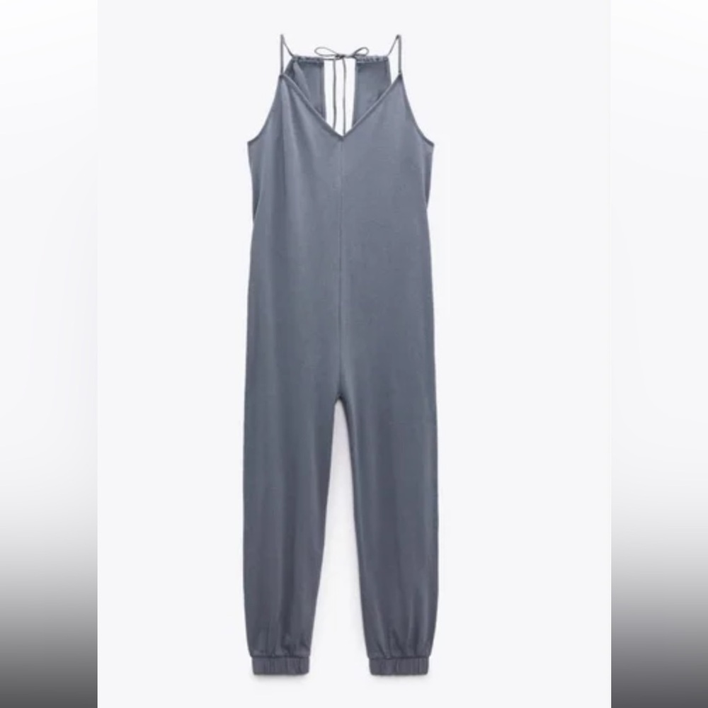 Zara Jersey Jogger Jumpsuit - Long - Size Small